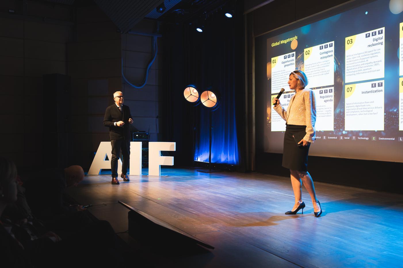 Ailleron Innovation Forum  2025 by Pawel Jakubik from ZBP and Alexandra Gren from mBank