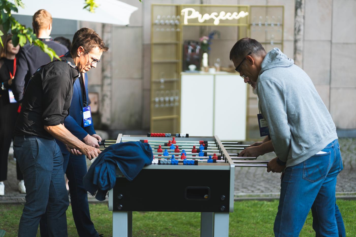 Table football during Ailleron Innovation Forum  2025